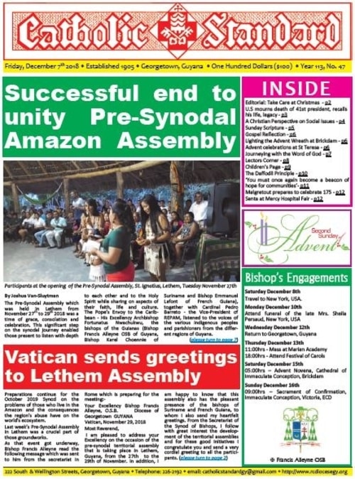 No.47 Catholic Standard (December 7th, 2018)